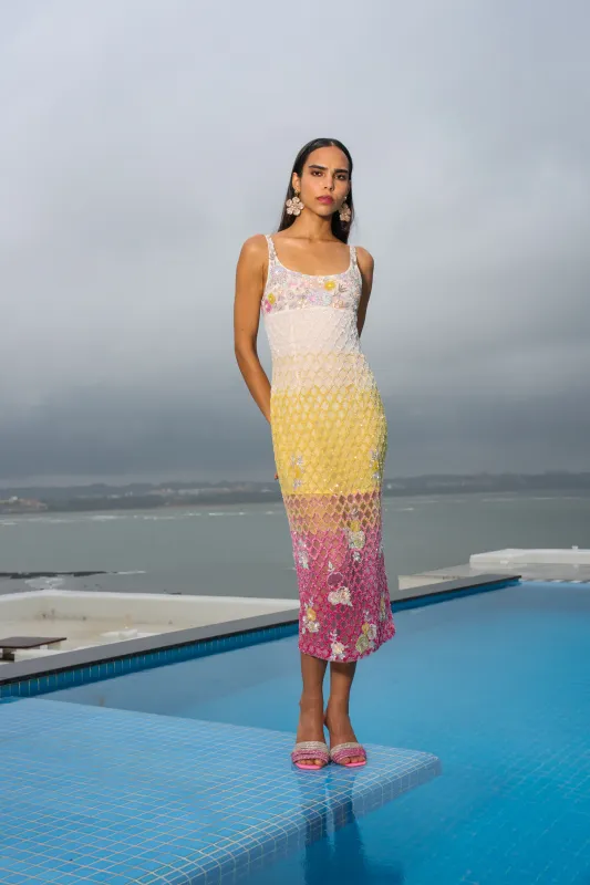Lush Jewl Embroidered Dress made by La Fuori