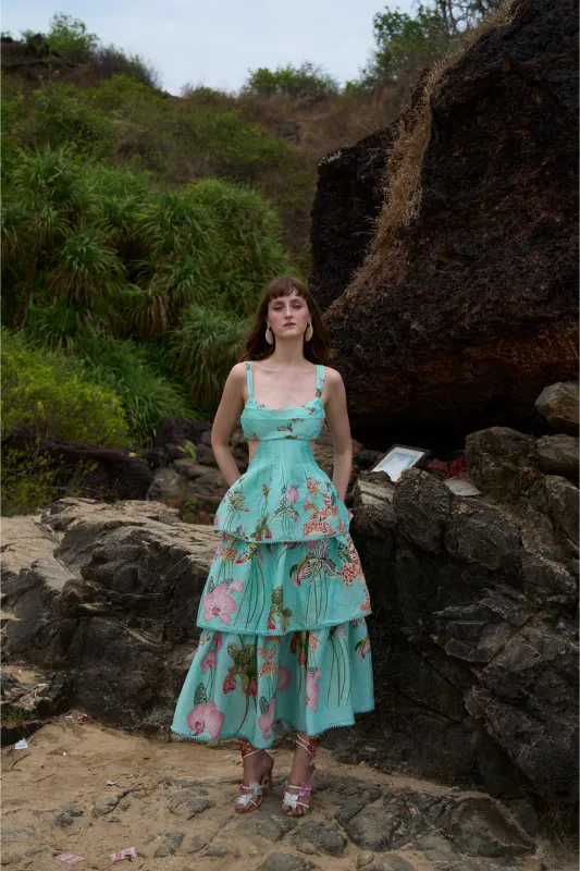 Botanical Oasis Dress made by La Fuori
