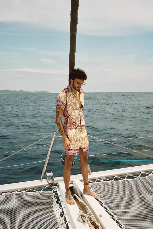 Wine Riviera Shirt made by La Fuori