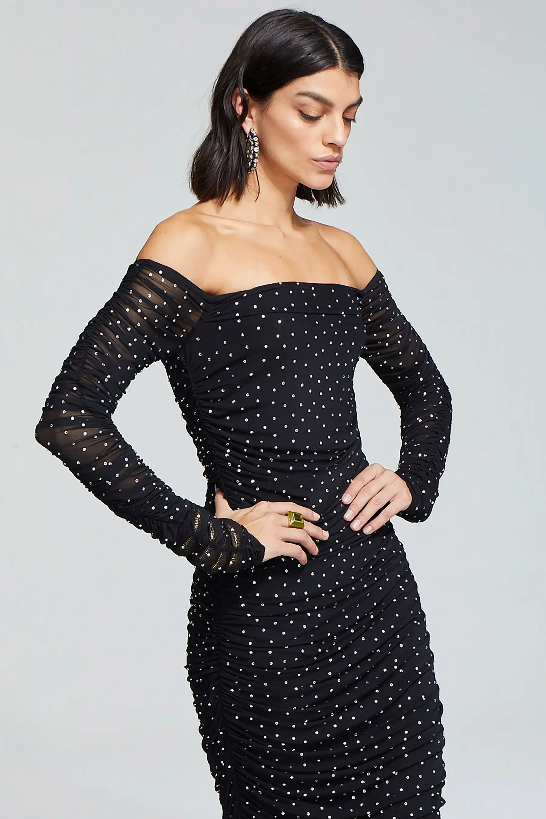 ARIA MIDI DRESS sold by Caroline Constas product image thumbnail 3