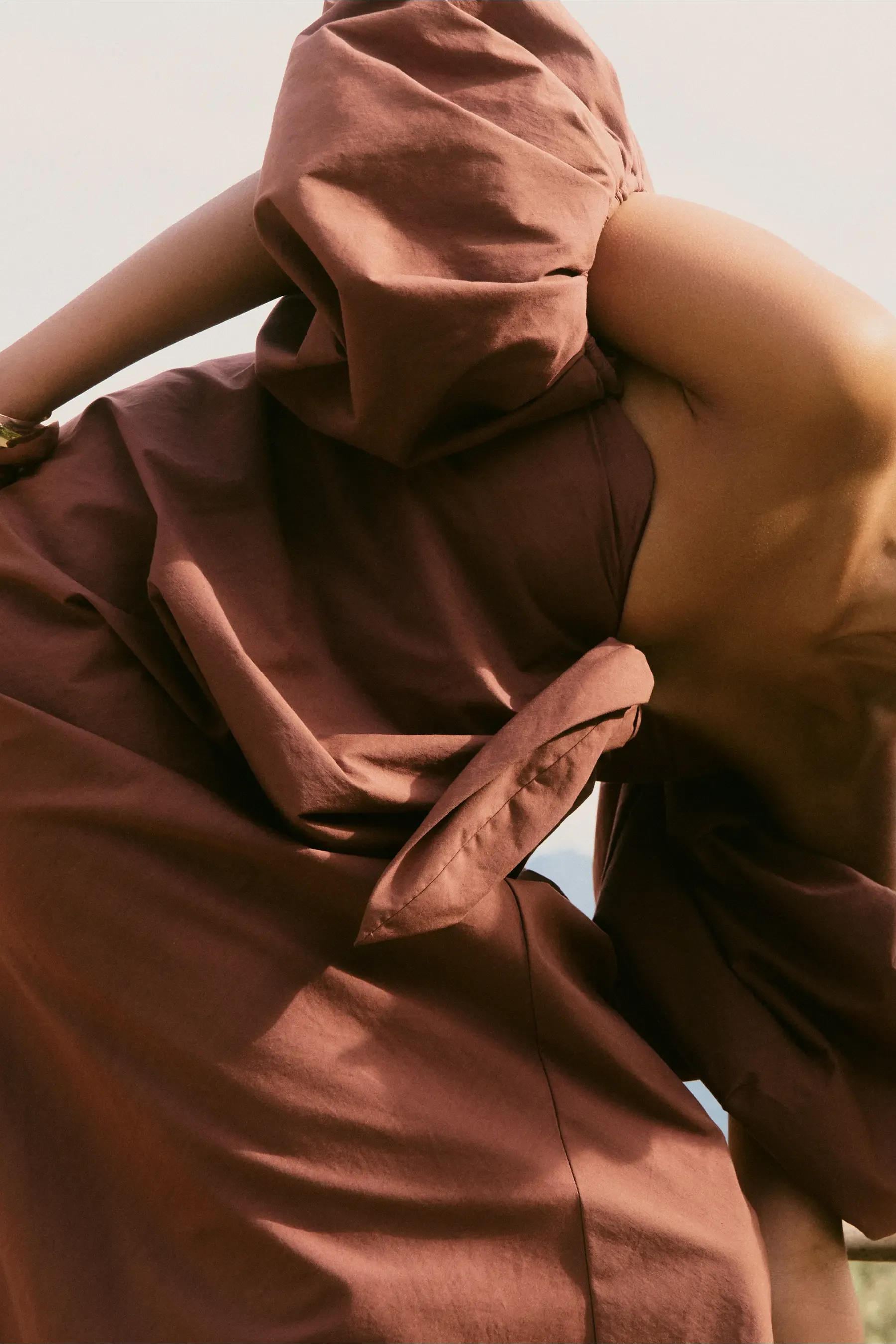 REYNA TIE FRONT COLUMN DRESS sold by Caroline Constas product image thumbnail 3