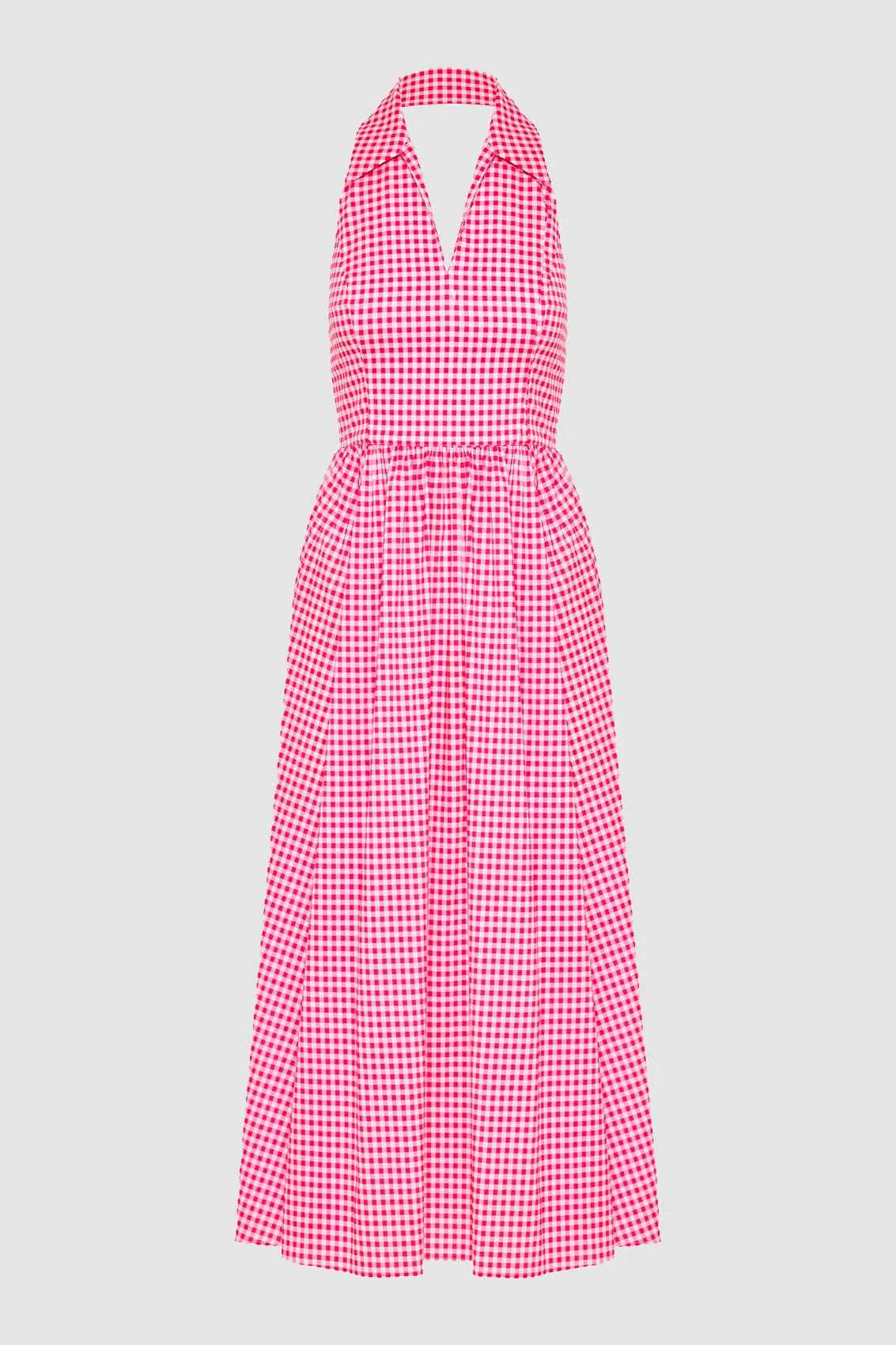 AYA OPEN BACK COLLARED MIDI DRESS sold by Caroline Constas product image thumbnail 4