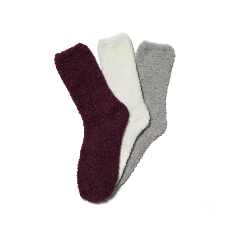 3 Pack Plush Cozy Socks made by Stems