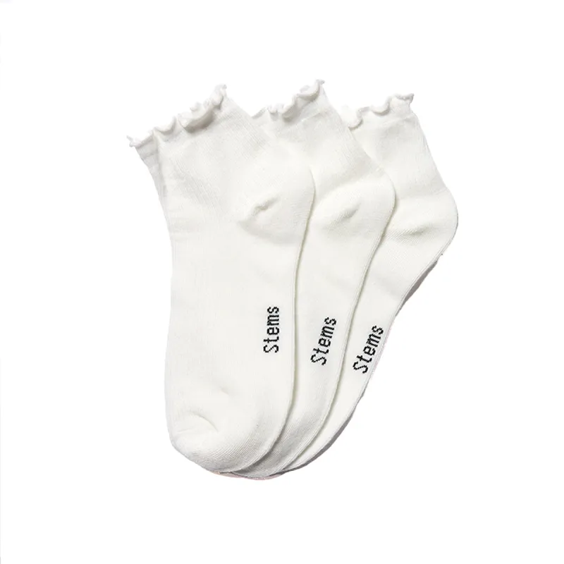 3-Pack Everyday Ruffle Socks made by Stems