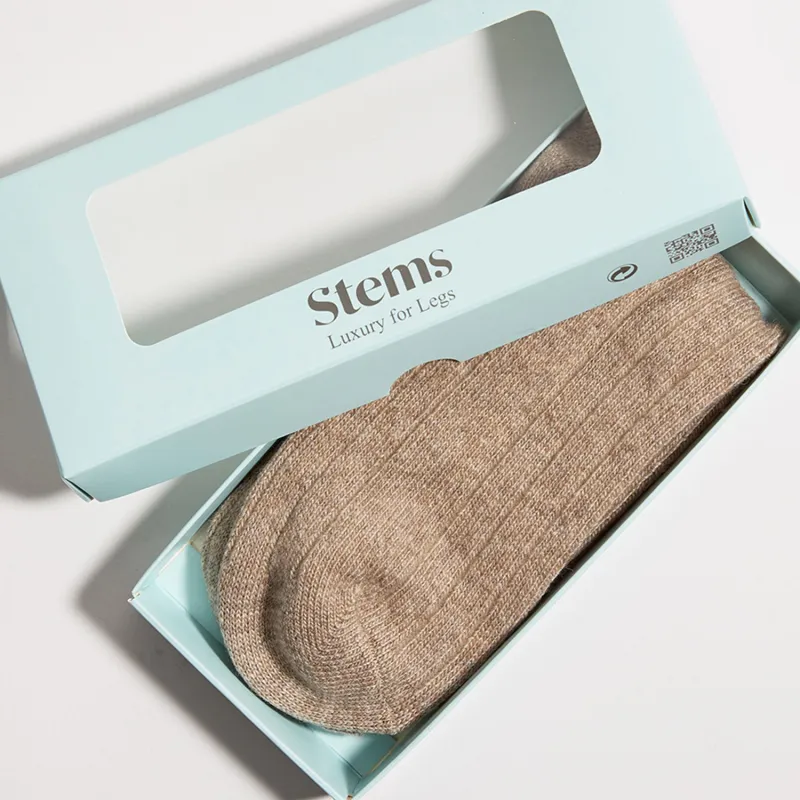 Lux Wool Cashmere Socks Gift Box made by Stems
