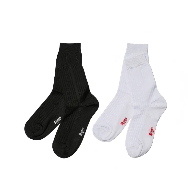 2-Pack Italian Silky Rib Socks made by Stems