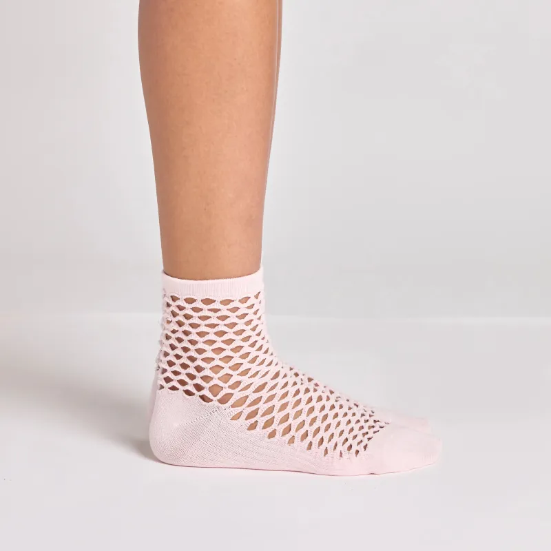 Netted Crew Socks made by Stems