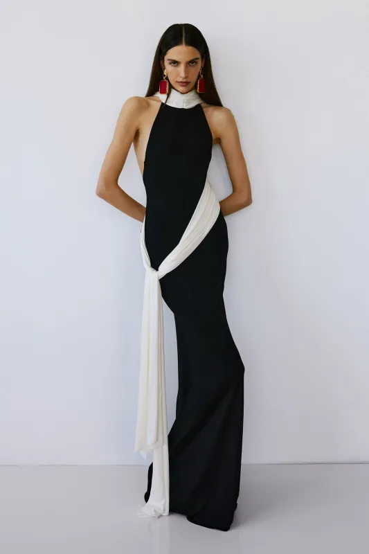 LEIA TRAIN DRESS IN RAVEN sold by The New Arrivals Ilkyaz Ozel