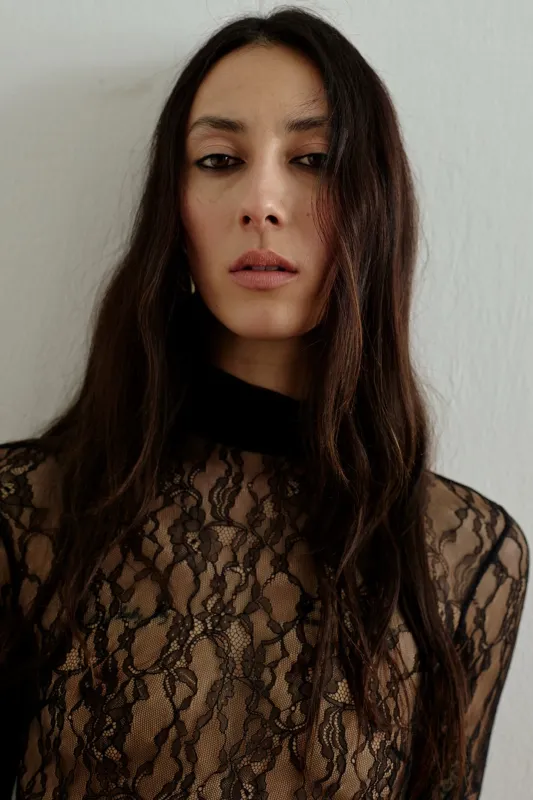 DEYA TURTLENECK TOP IN MIDNIGHT SKY sold by The New Arrivals Ilkyaz Ozel