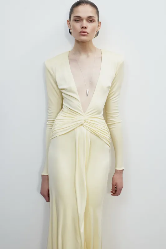 AZURE MAXI IN BUTTER made by The New Arrivals Ilkyaz Ozel