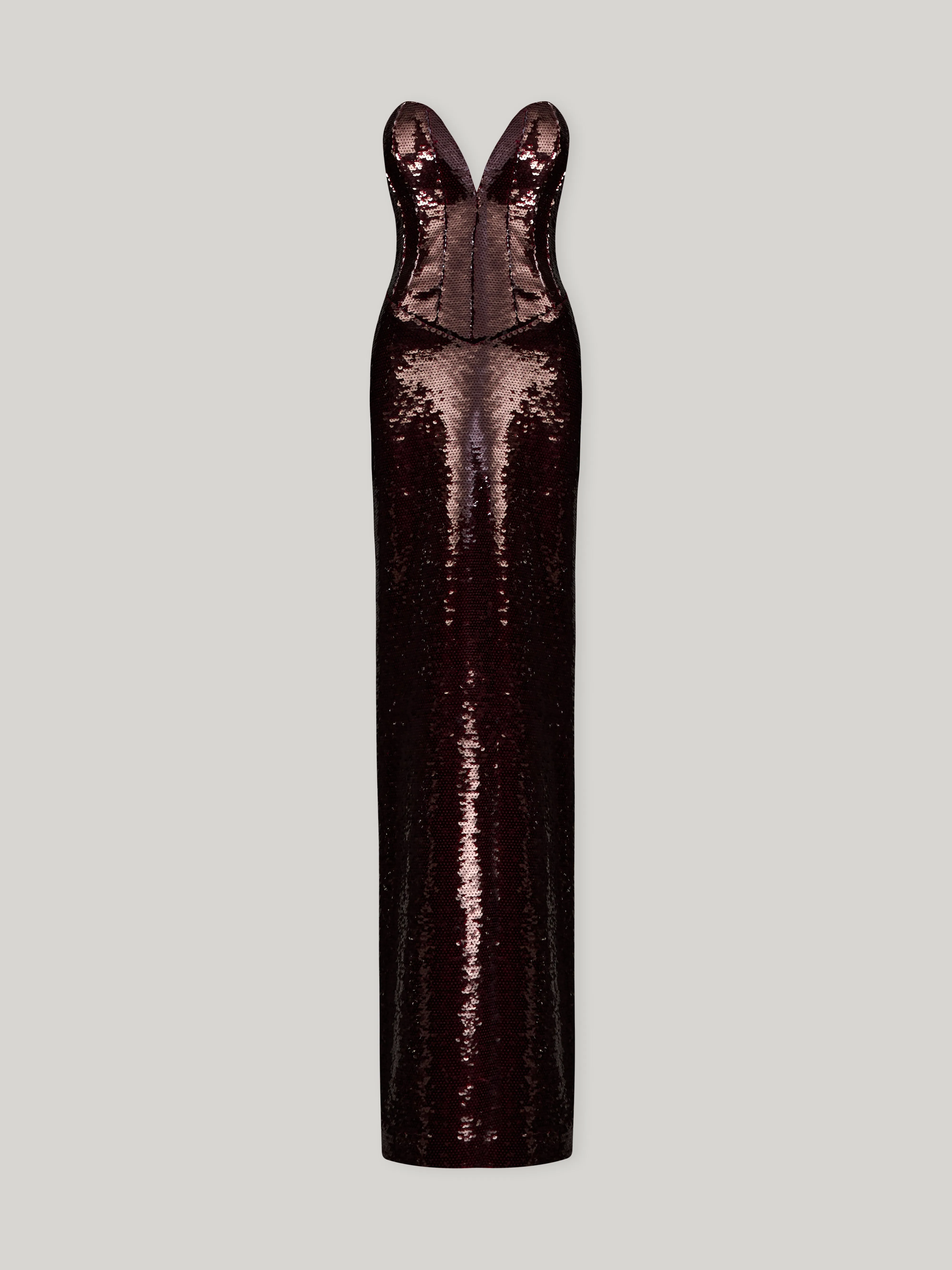 AZZURRA IN DEEP MERLOT sold by The New Arrivals Ilkyaz Ozel product image thumbnail 5