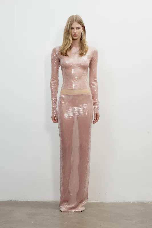 ZADA SKIRT IN ROSE SMOKE sold by The New Arrivals Ilkyaz Ozel