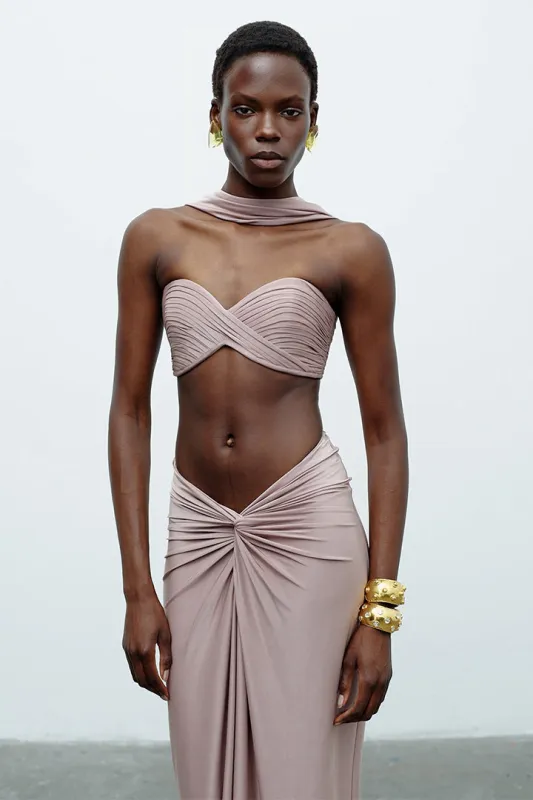 SAMSARA TOP IN DEEP TAUPE sold by The New Arrivals Ilkyaz Ozel