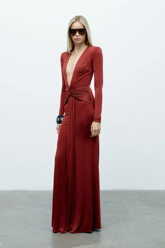 AZURE MAXI IN TERRA ROSSO sold by The New Arrivals Ilkyaz Ozel