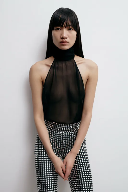 LOULOU TOP IN BLACK CROW sold by The New Arrivals Ilkyaz Ozel