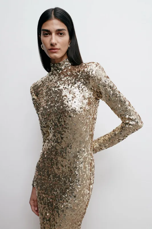 CATROUX DRESS IN HOT SANDS sold by The New Arrivals Ilkyaz Ozel