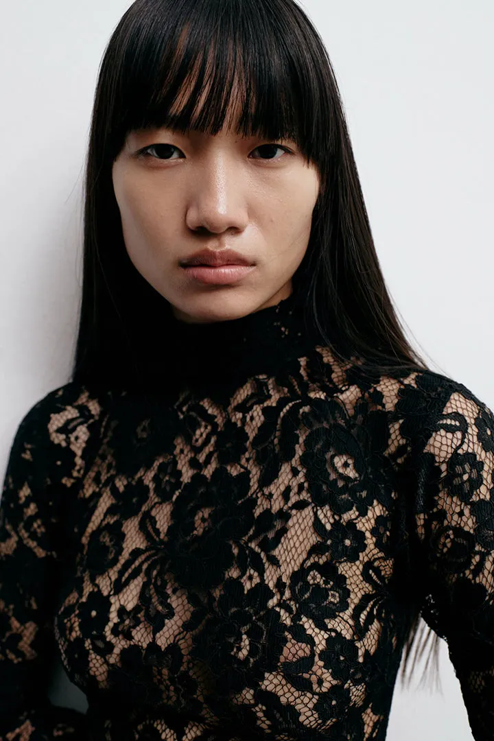 CATROUX MINI PEPLUM DRESS IN DERRIÈRE NOIR sold by The New Arrivals Ilkyaz Ozel product image thumbnail 3