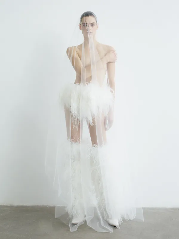 ROX BRIEFS IN WHITE MUSTANG made by The New Arrivals Ilkyaz Ozel