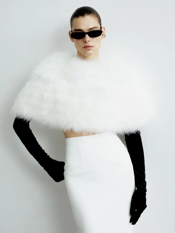 CÉCILE CAPE IN BLANCMANGE made by The New Arrivals Ilkyaz Ozel