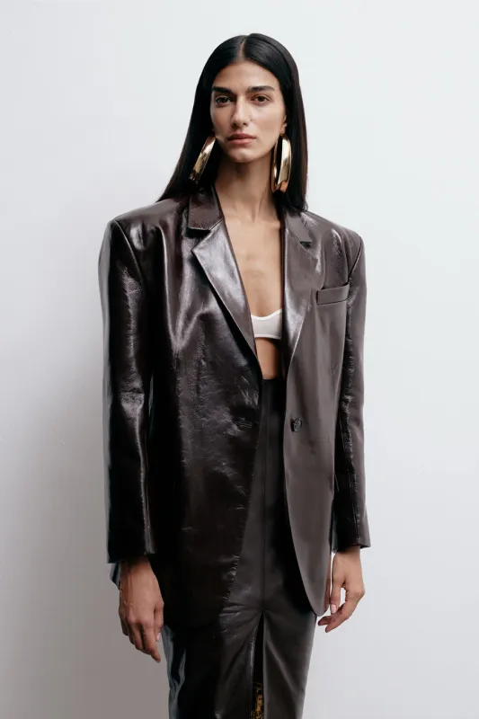 BLAZER 00 IN AMBRE NARGUILÉ made by The New Arrivals Ilkyaz Ozel