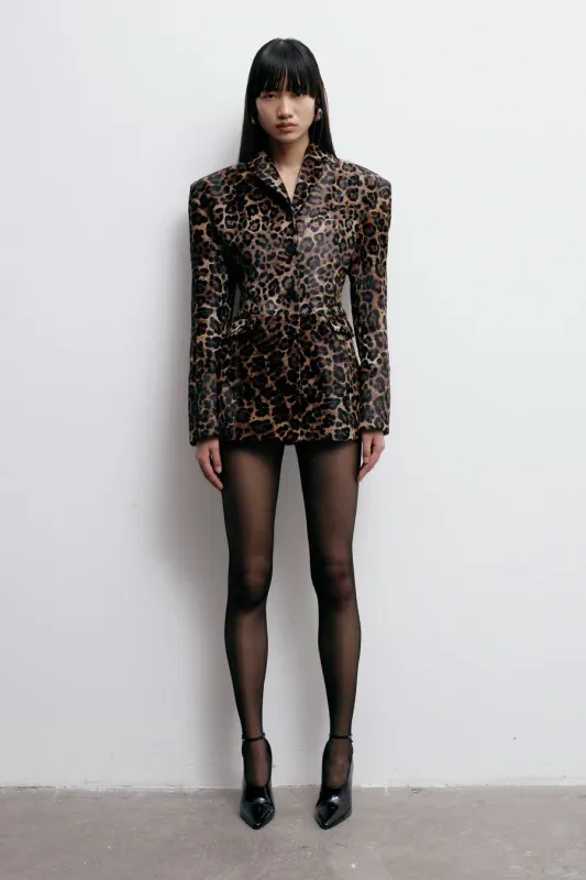 MAYA JACKET IN EL JAGUAR CAZA made by The New Arrivals Ilkyaz Ozel