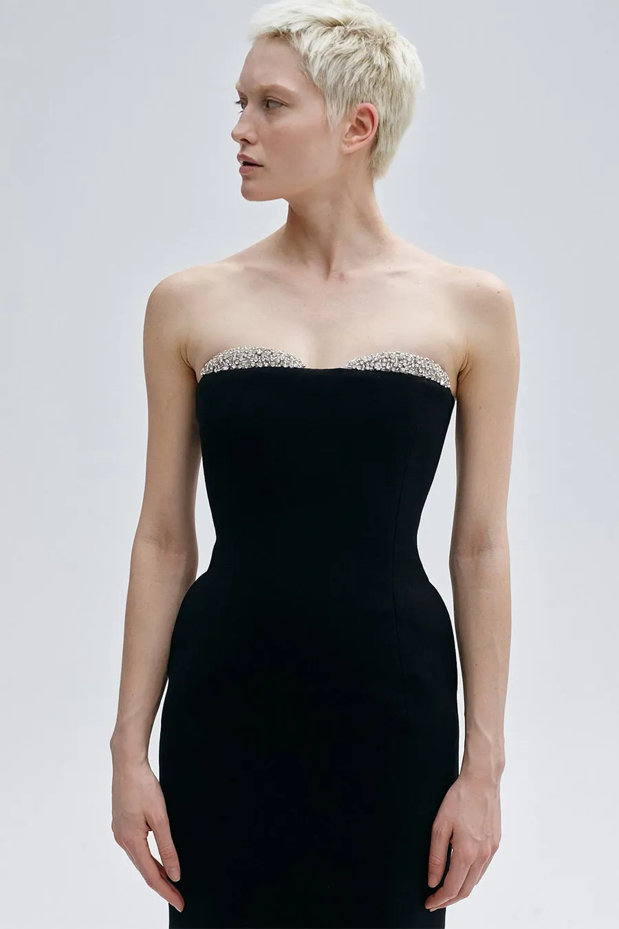 NOÉLIE STRAPLESS IN IMPÉRIAL NOIR sold by The New Arrivals Ilkyaz Ozel product image thumbnail 2