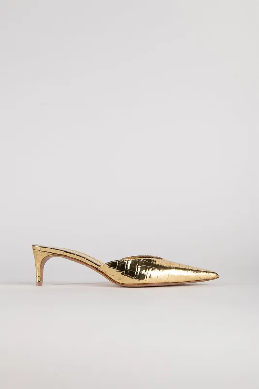 JACE KITTEN IN GOLDEN CROCO sold by The New Arrivals Ilkyaz Ozel