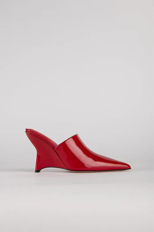 KALI MULE IN RED PATENT made by The New Arrivals Ilkyaz Ozel