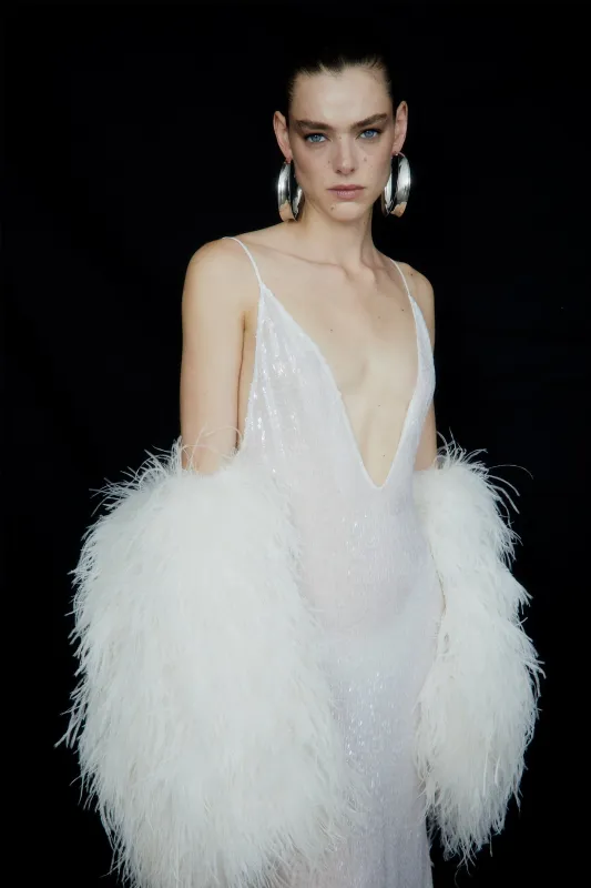 KITTY JACKET IN WHITE MUSTANG sold by The New Arrivals Ilkyaz Ozel