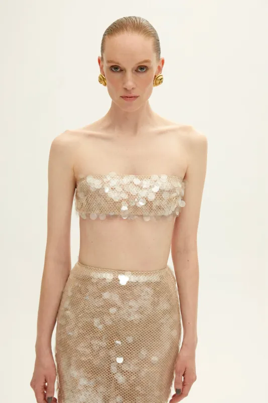 SIRENA TOP IN NUE AU SOLEIL made by The New Arrivals Ilkyaz Ozel