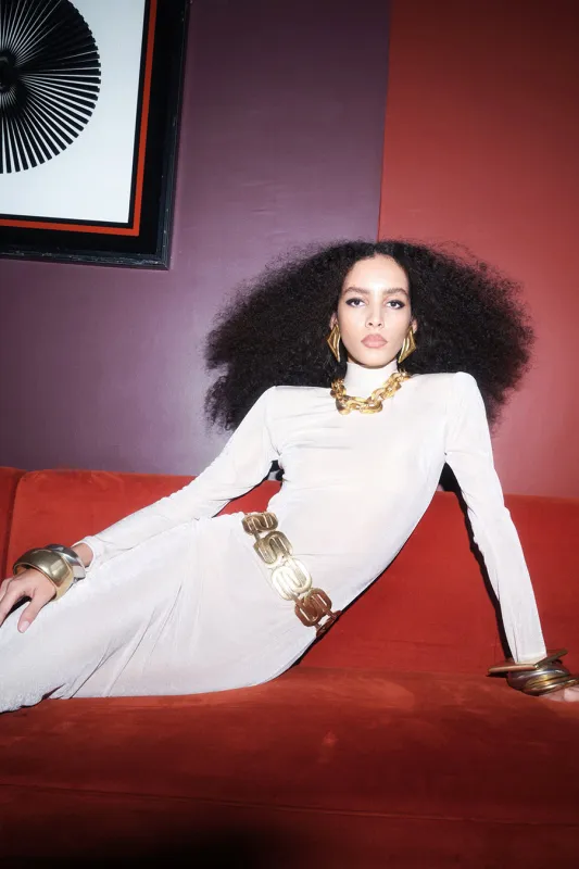 CATROUX DRESS IN SEA SALT sold by The New Arrivals Ilkyaz Ozel