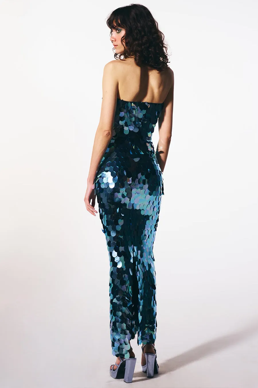 DIONE TOP IN TURQUOISE COAST sold by The New Arrivals Ilkyaz Ozel product image thumbnail 3