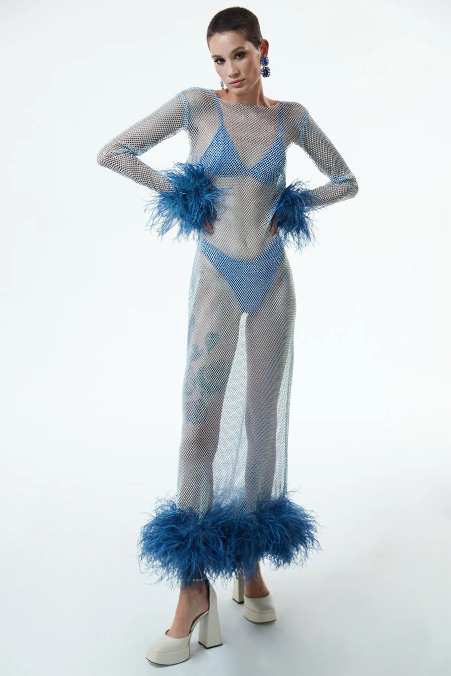 LÉA DRESS IN LA POSIDONIA sold by The New Arrivals Ilkyaz Ozel