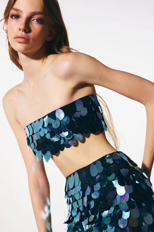 SIRENA TOP IN TURQUOISE COAST sold by The New Arrivals Ilkyaz Ozel