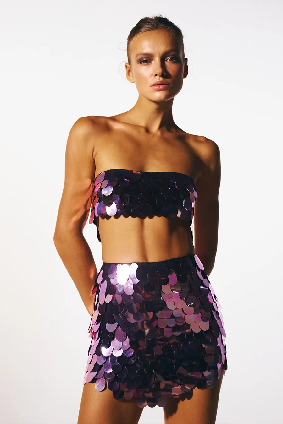 SIRENA TOP IN MYSIAN AMETHYST sold by The New Arrivals Ilkyaz Ozel product image thumbnail 2