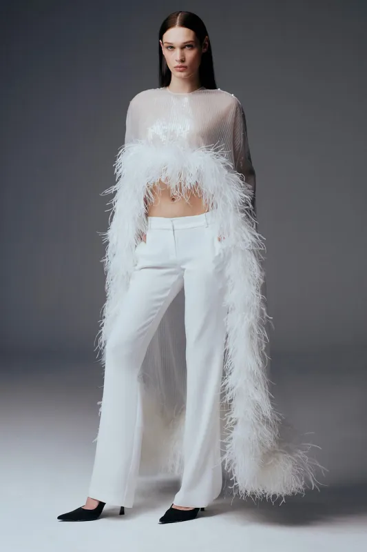 VIVI PANTS IN TEMPLE WHITE made by The New Arrivals Ilkyaz Ozel