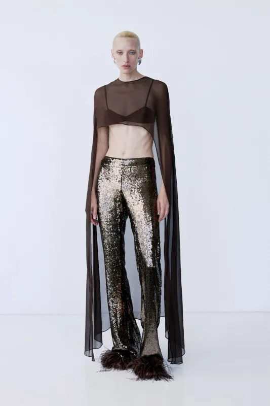 VIVI CAPE IN COFFEA made by The New Arrivals Ilkyaz Ozel