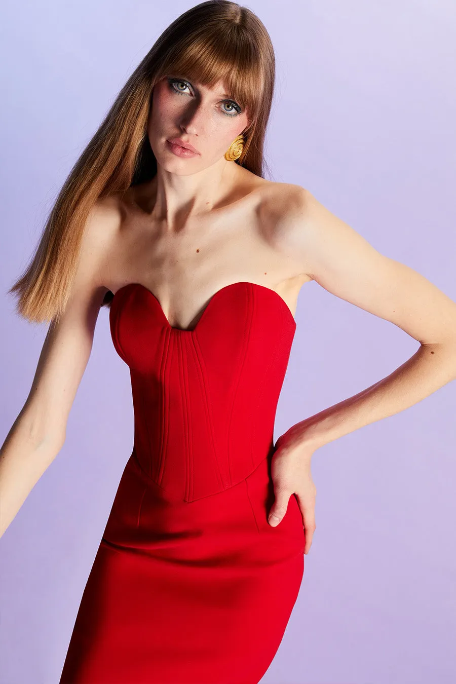 PALOMA IN PEDRO RED sold by The New Arrivals Ilkyaz Ozel product image thumbnail 2