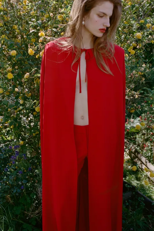 LENNY PANTS IN PEDRO RED made by The New Arrivals Ilkyaz Ozel