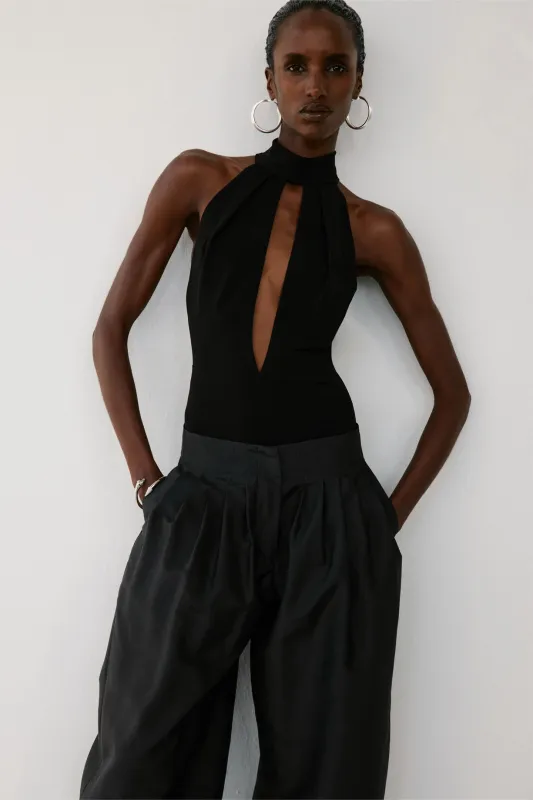 NESSA BODYSUIT IN JET made by The New Arrivals Ilkyaz Ozel
