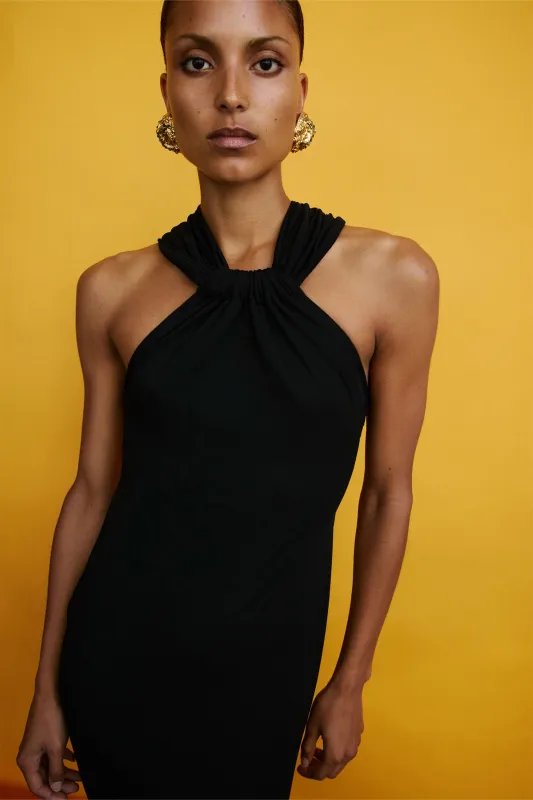 MELISA MAXI DRESS IN JET made by The New Arrivals Ilkyaz Ozel