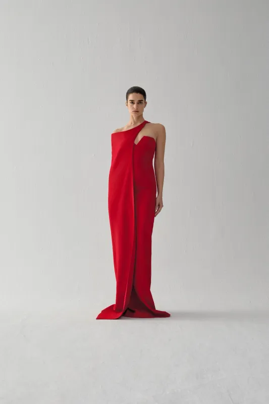 ECLIPTICA DRESS IN PEDRO RED made by The New Arrivals Ilkyaz Ozel