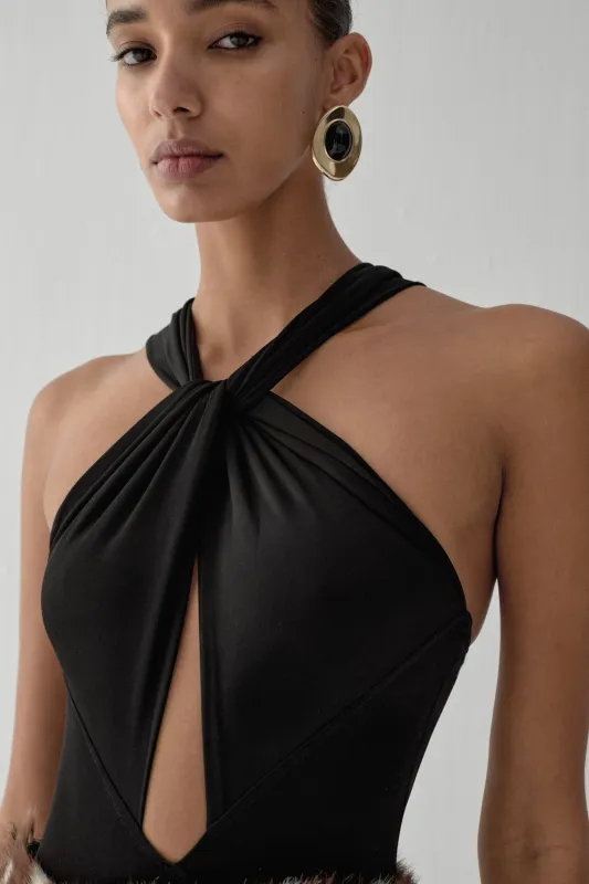 RIO BODYSUIT IN DARK SIDE made by The New Arrivals Ilkyaz Ozel