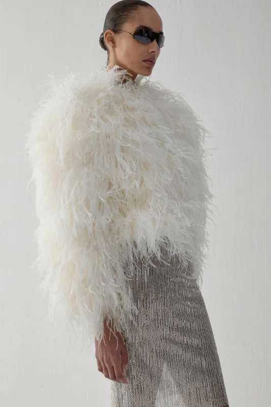 ZIZI TOP IN WHITE MUSTANG made by The New Arrivals Ilkyaz Ozel