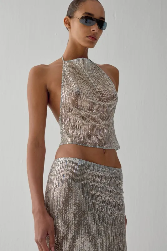 ANI SKIRT IN WET made by The New Arrivals Ilkyaz Ozel
