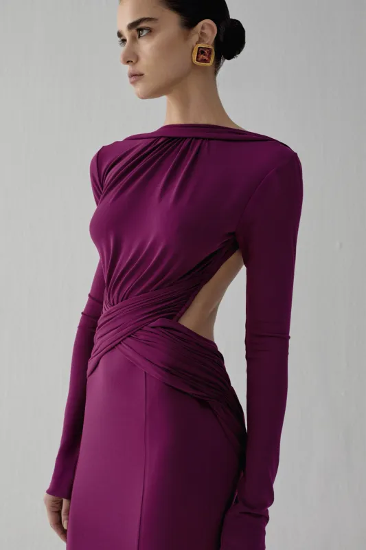 BAJA MAXI DRESS IN DUQQA made by The New Arrivals Ilkyaz Ozel