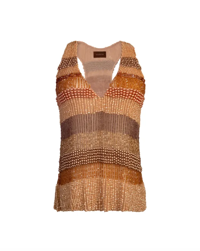 Mimi Beaded Tank Top made by KILENTAR
