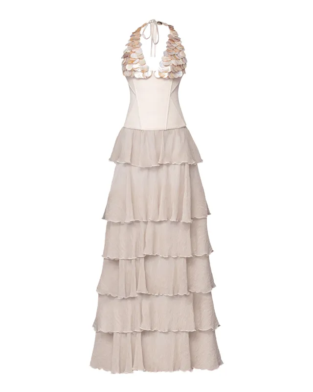 Iremide Maxi Shell Dress made by KILENTAR