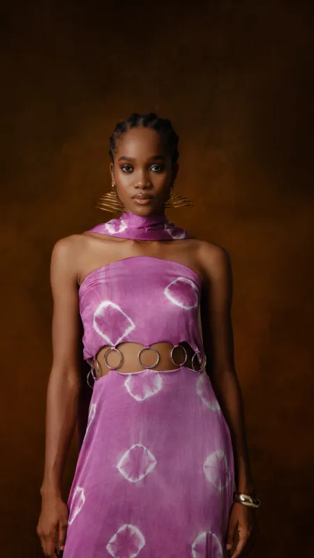 Jaiye Cut-Out Strapless Maxi Dress sold by KILENTAR