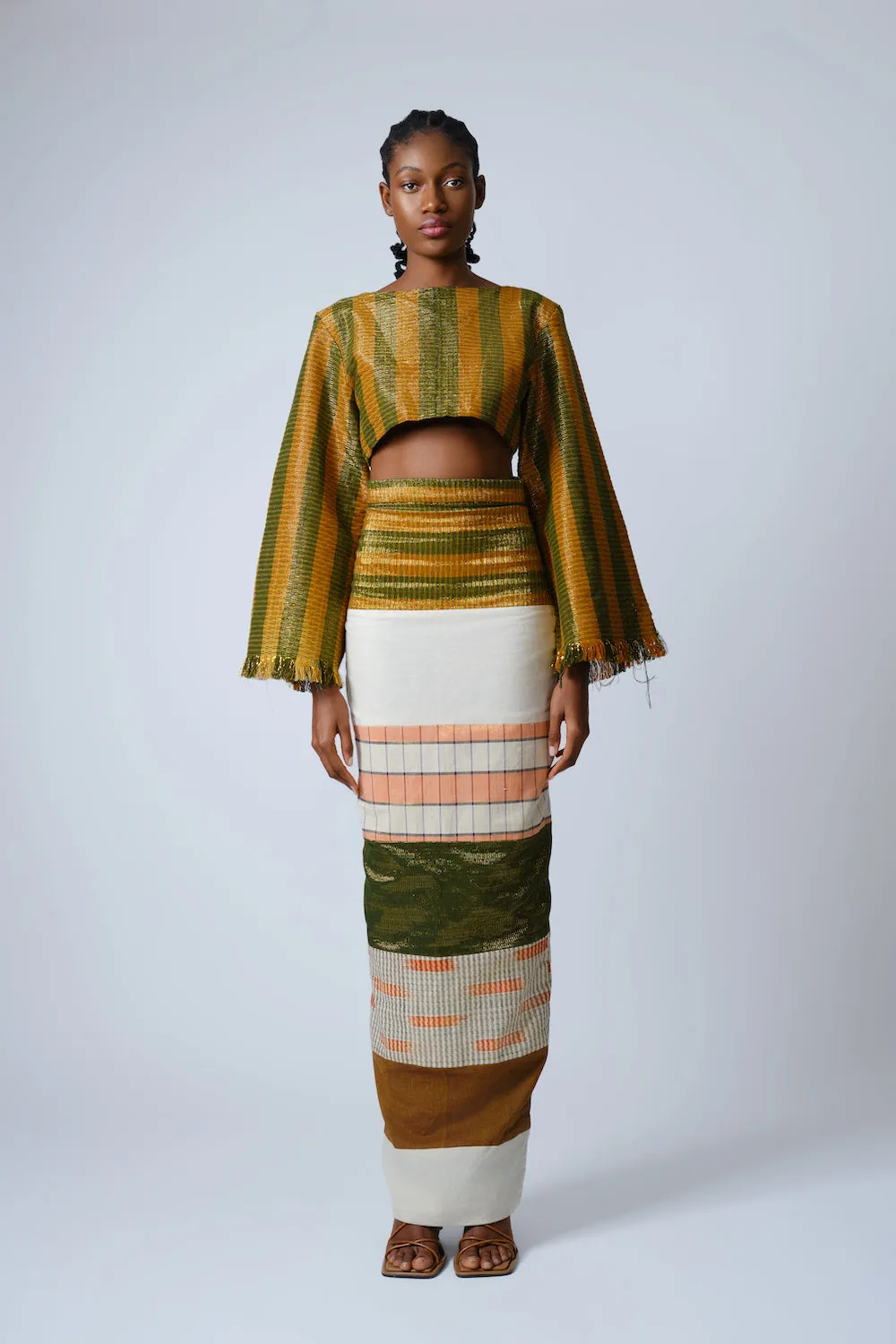 Awo Striped Crop Top sold by KILENTAR product image thumbnail 3